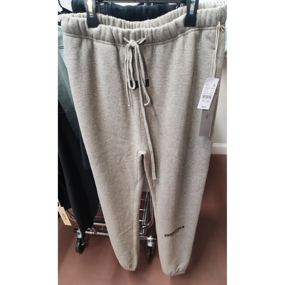 Fear of God Essentials Sweatpants Dark Oatmeal Mens Medium Joggers 130BT212071F